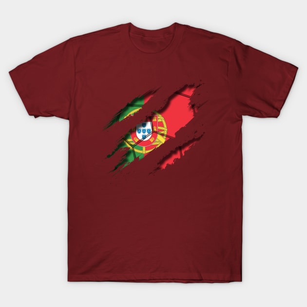 Portugal Football T-Shirt by blackcheetah